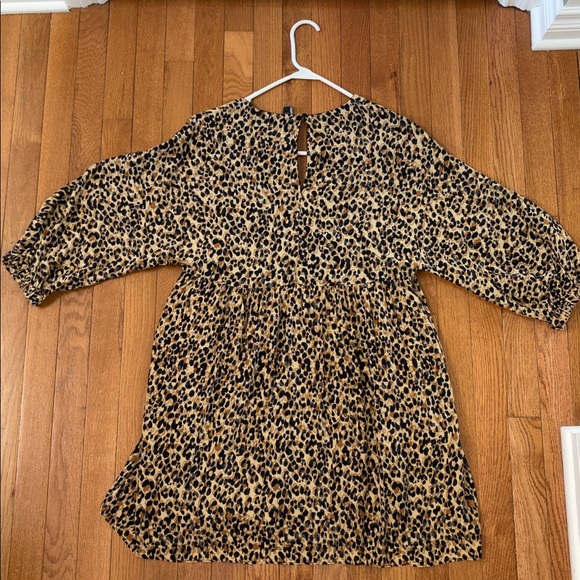 Zara TRF Cheetah Animal Print Dress Size Medium Lined - Picture 6 of 10